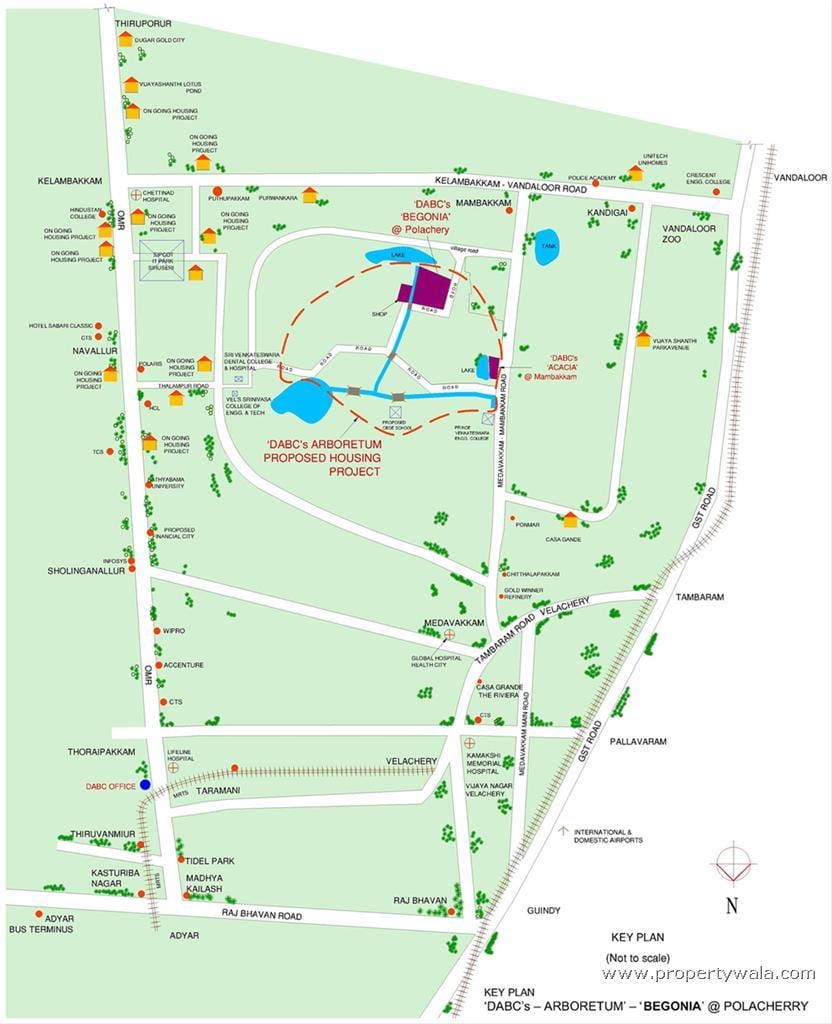 Велачери Chennai քարտեզի վրա