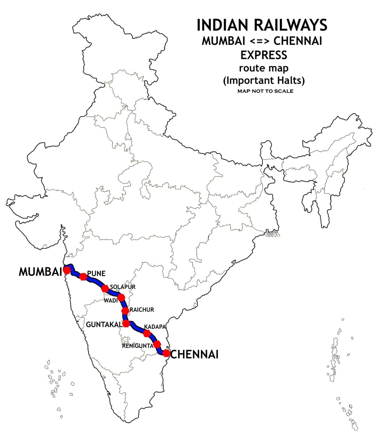 Մումբայի Chennai քարտեզի վրա