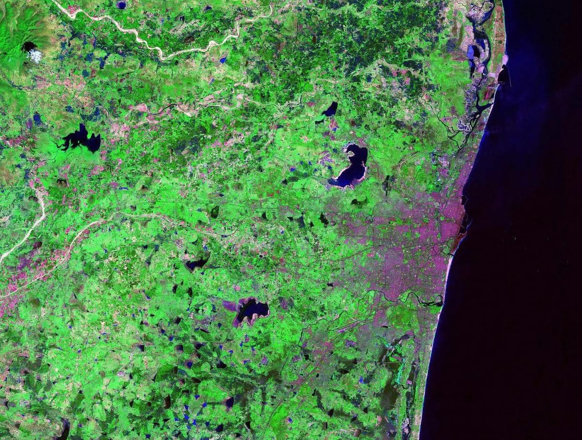 արբանյակային քարտեզը Chennai