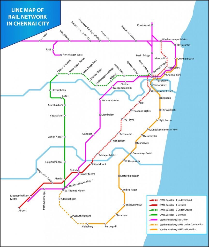 МРЦ Chennai քարտեզի վրա